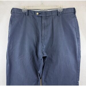 Peter Millar Raleigh Washed Twill Pima Cotton Pants Mens 38x33 Blue Chino
